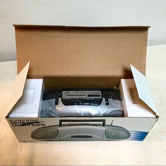 Vintage SUNTONE Cassette Player AM/FM Radio RR2400 New In Box Rare NEW - Picture 2 of 4